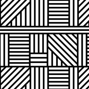 Black straight and diagonal Lines
