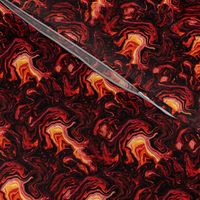 Hot inferno half drop faux paint pour abstract small half drop