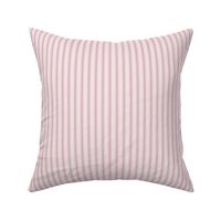 Dusty Rose Ticking Stripe: Rose Pink Pillow Ticking, Antique Rose