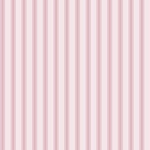 Dusty Rose Ticking Stripe: Rose Pink Pillow Ticking, Antique Rose