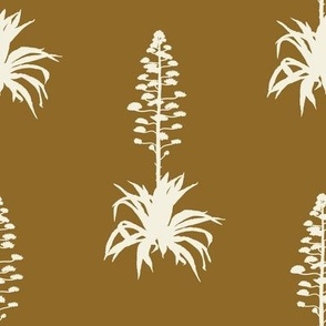 Majestic Agave - cumin brown with cactus
