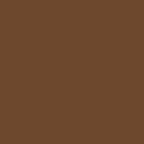 Pumpernickel Brown Solid Color 6D482D