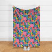 lush tomatoe garden // blue // large scale