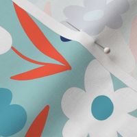 floral ditsy adventure // light blue