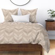 Neutral Botanical Herringbone