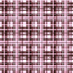 Plaid pink and brown