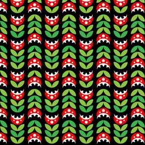 Mario Piranha Plant Repeating Pattern