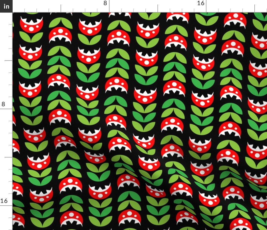 Mario Piranha Plant Repeating Pattern