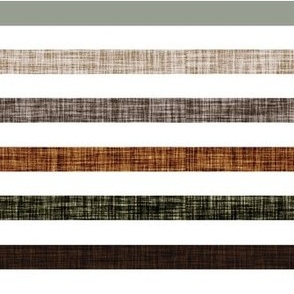 1/2" linen stripes: 177-4, stone linen, mud linen, brown linen, green olive linen, umber linen