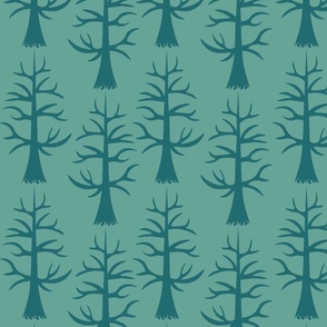 Cute trees Teal