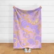 Sunset Beach Jumbo Scale pink purple orange by Jac Slade