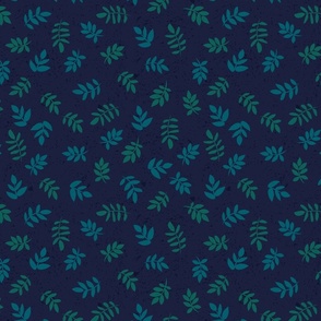 Leaves Navy - Small