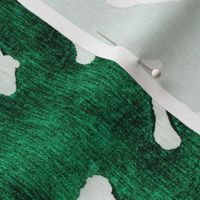 Faux Deer Hide in Emerald Green - Large Scale - Spots Fawn Watercolor deer skin