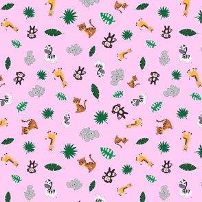 Joyful Jungle in Pink