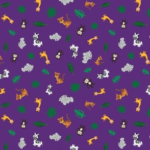 Joyful Jungle in Purple