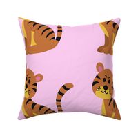 Joyful Jungle Tiger in Pink