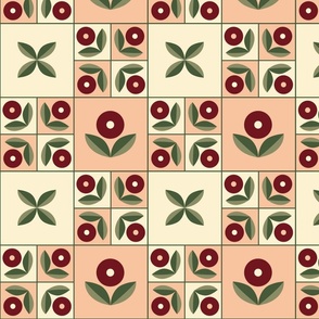 Floral Vintage Kitchen Tile