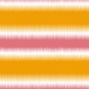 Ombre Tie Dye- Stripes- Welcome Summer- Watermelon White Marigold- Regular Scale
