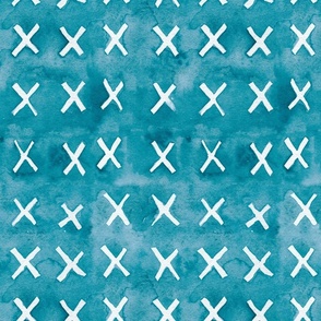 turquoise teal blue x's basic modern grunge texture