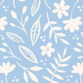 Soothing Blue Floral