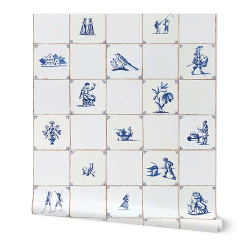 Delft TIle Every Other Large 