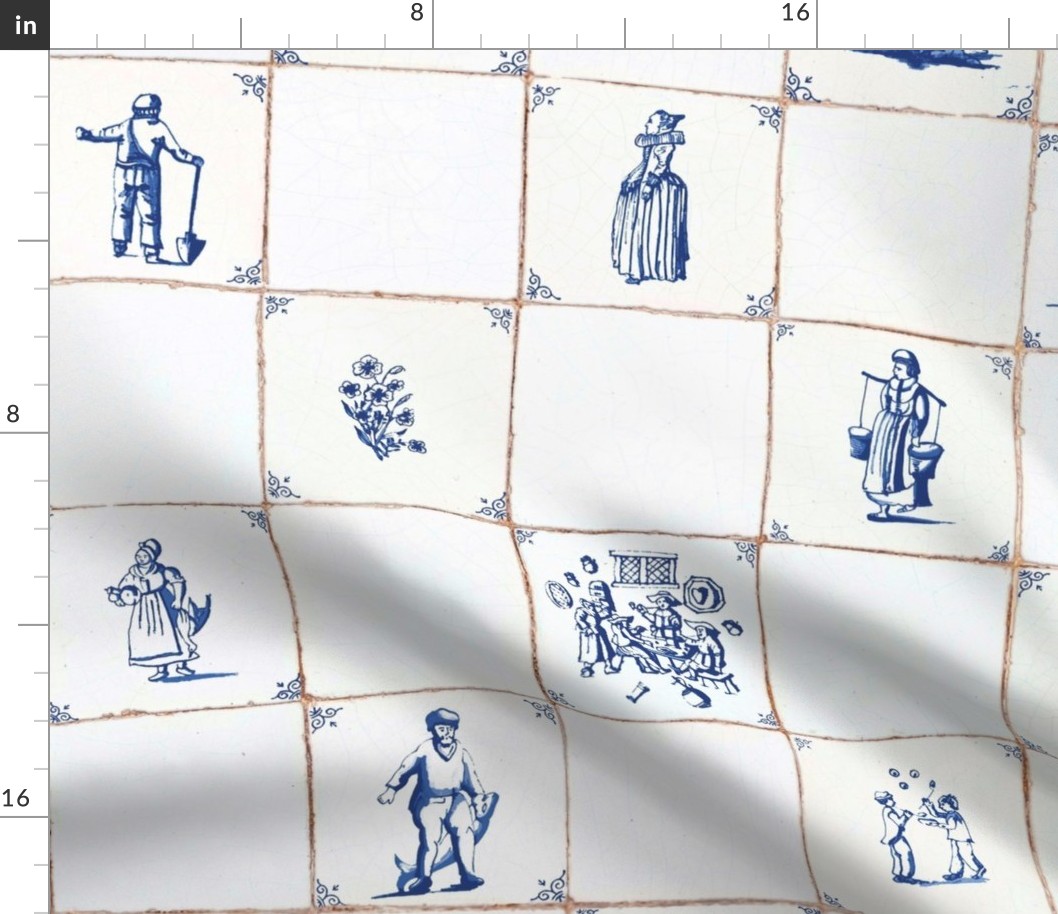 Delft TIle Every Other Large 