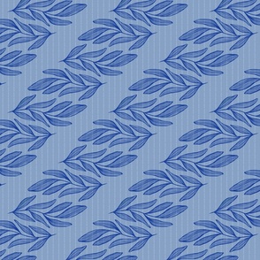 Blue leaves striped undertone 