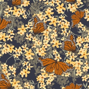 Monarch Ditsy Floral_INK