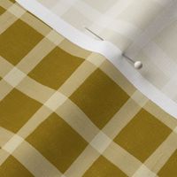 rustic gingham - inverse - prickly pear/almond