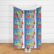 XKids Cut & Sew Pennants for Girls Fat Quarter