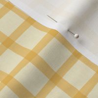 rustic gingham - Almond/sunset yellow 