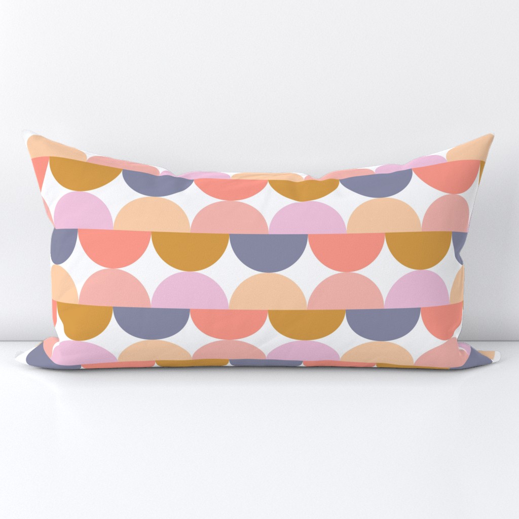 Geo Squiggle | Pink, Peach, Purple