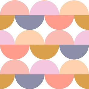 Geo Squiggle | Pink, Peach, Purple