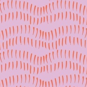 Low Tide Wavy Stripe in Pink and Orange