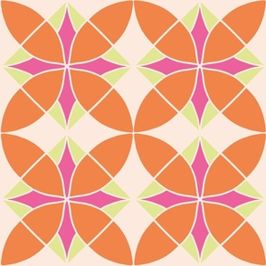 orange modern retro tiles_medium scale