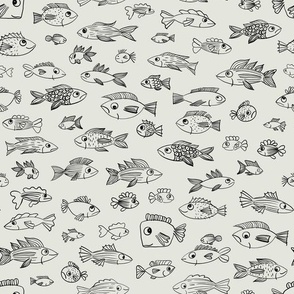Fishes Plain in gray