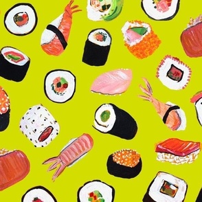 Sushi (Medium Scale) // Chartreuse 