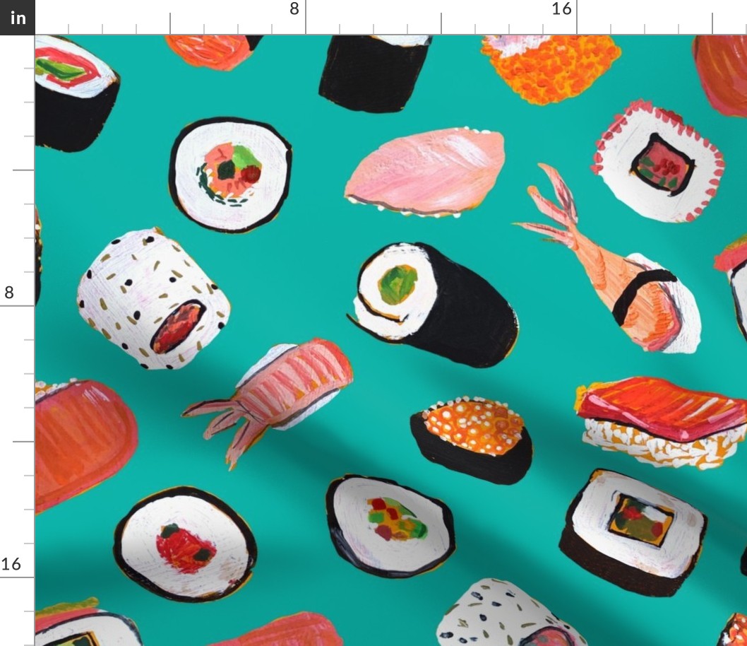 Sushi (Large Scale) // Carribbean Blue 