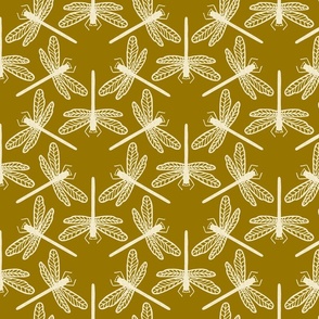 stamped dragonfly - prickly pear