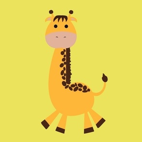 Joyful Jungle Giraffe in Lemon Yellow