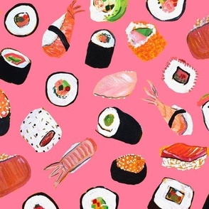 Sushi (Medium Scale) // Coral Pink