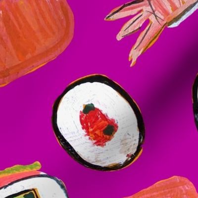 Sushi (Large Scale) // Fuchsia 