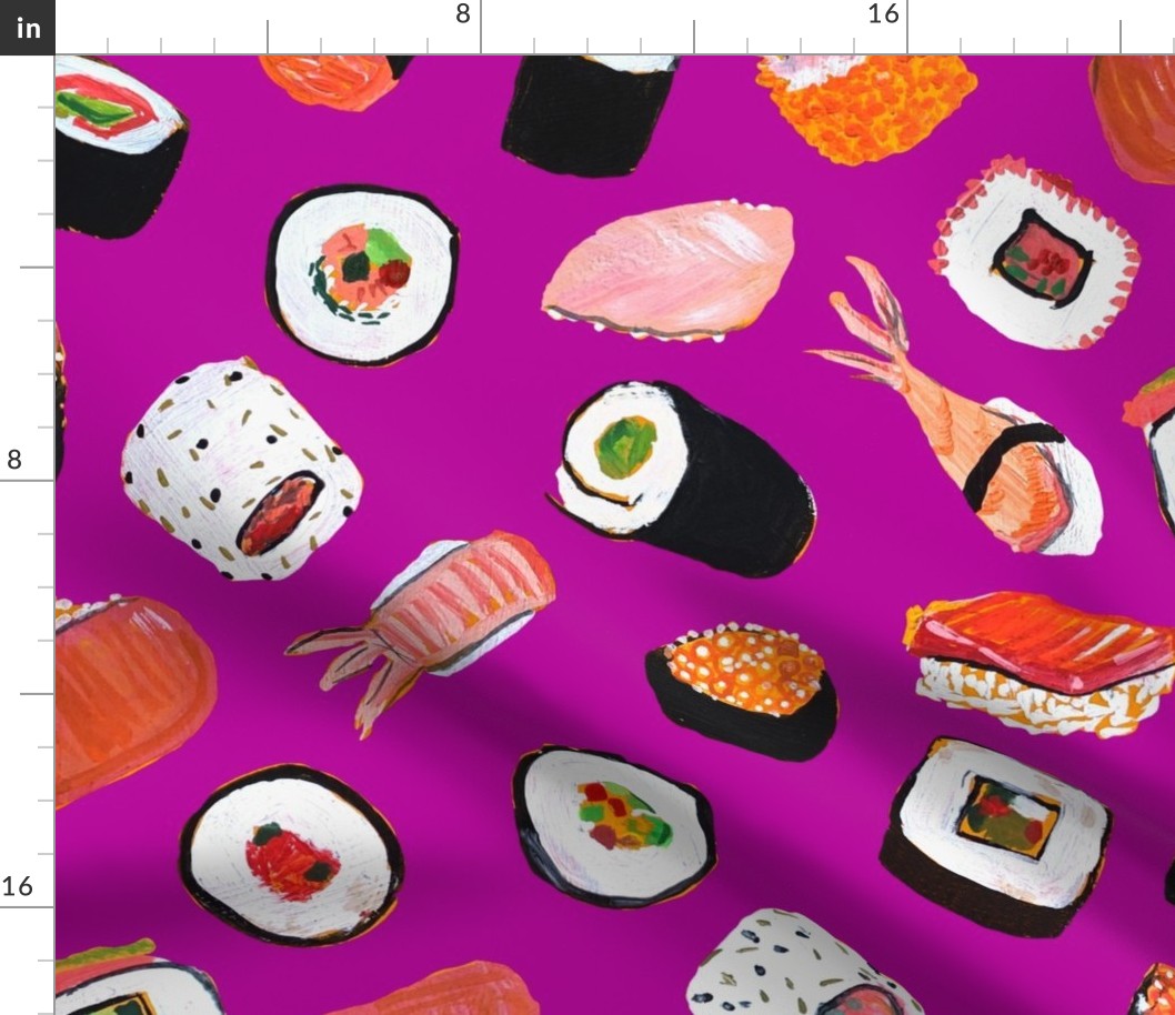 Sushi (Large Scale) // Fuchsia 