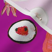 Sushi (Medium Scale) // Fuchsia 