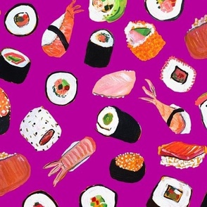 Sushi (Medium Scale) // Fuchsia 
