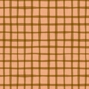 small - rustic gingham - marmalade/hickory