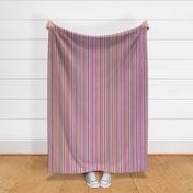 Narrow Hippie Stripes in Mostly Pink