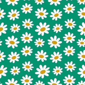 Ditsy Daisies - Green 