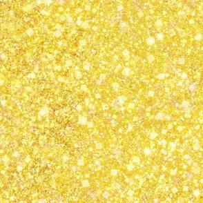 Luminous Yellow Gold Glitter -- Solid Yellow Gold Faux Glitter -- Glitter Look,   Simulated Glitter, Glitter Sparkles Print -- 30.21in x 12.5in repeat (HORIZONTAL) -- 300dpi   (50% of Full Scale) 