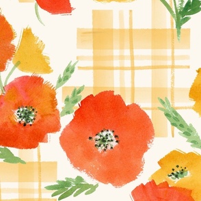 80's Poppies Large